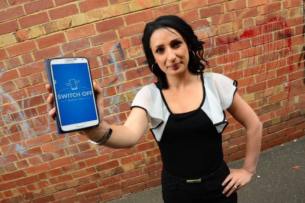 FUNDRAISING: Janine Davies will switch off her mobile phone for Make-A-Wish. Picture: JIM ALDERSEY