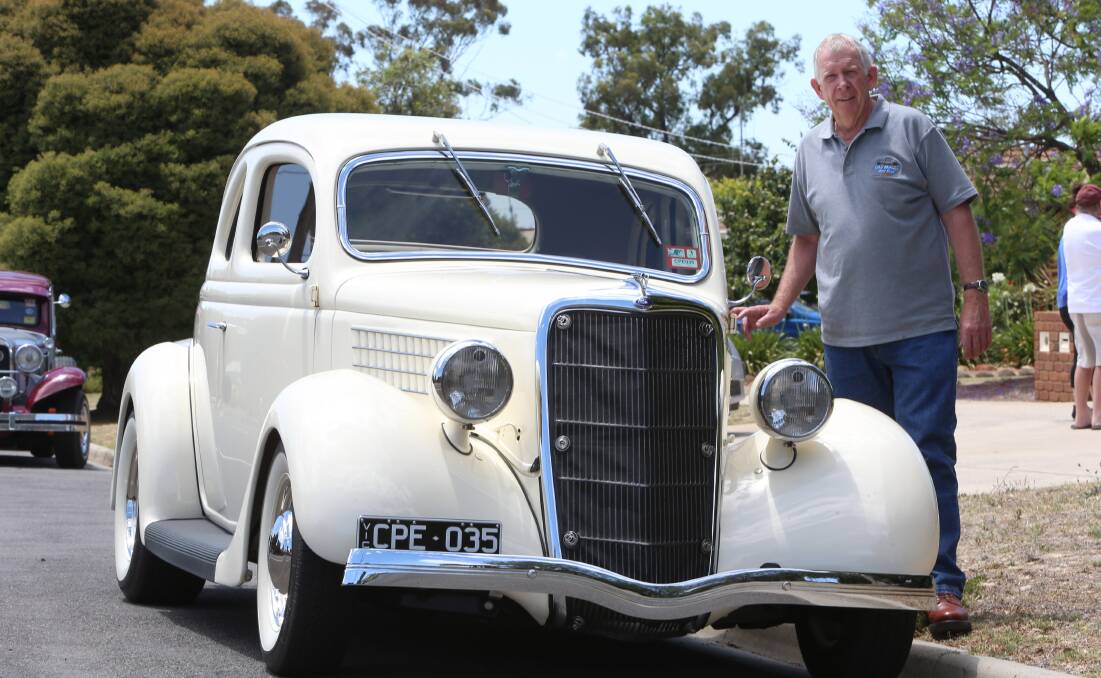 PROUD: Neil Stamp with his 1935 Ford Coupe. 