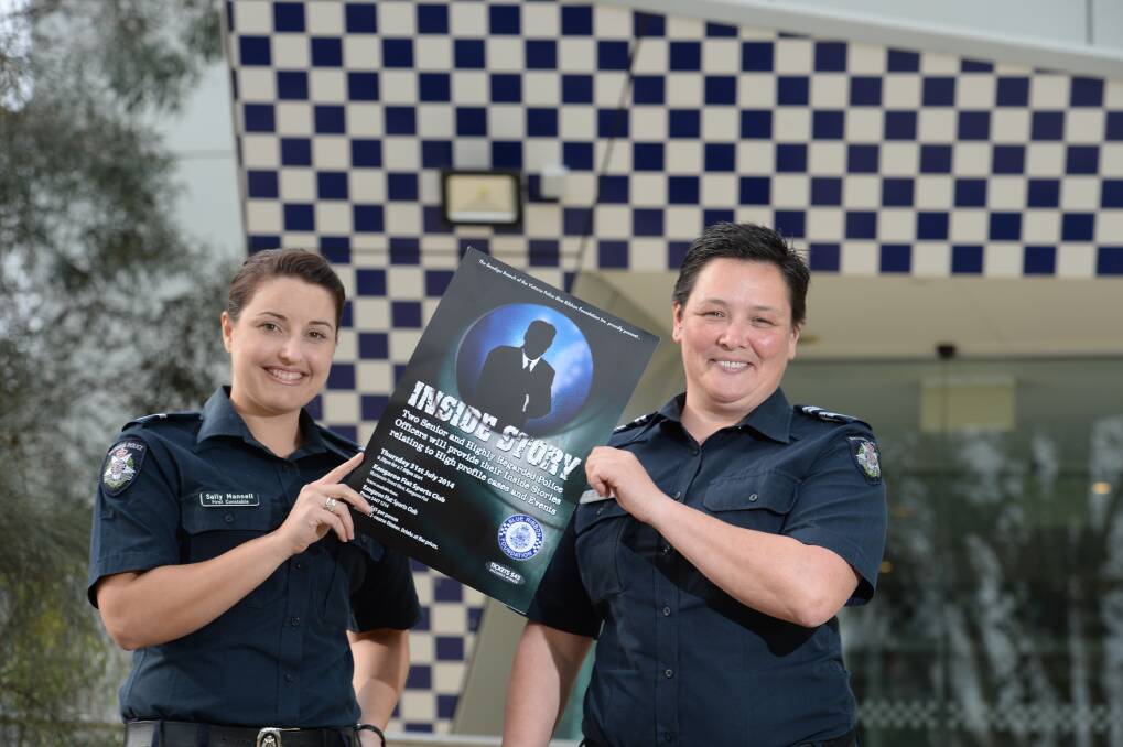 EXCITED: First Constable Sally Mannell and Leading Senior Constable Carol Vermaat. Picture: JIM ALDERSEY
