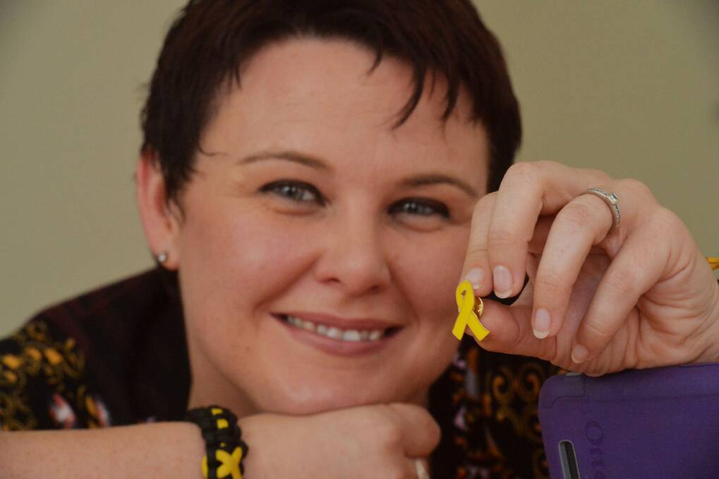 SUPPORT: Rachelle Anderson talks about living with endometriosis. Picture: BRENDAN McCARTHY