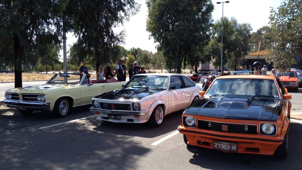 COLLECTION: Some of the cars at the event.