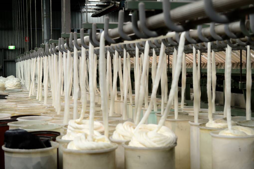 PROUD: The Bendigo Woollen Mills still spins its own yarn. Picture: JIM ALDERSEY