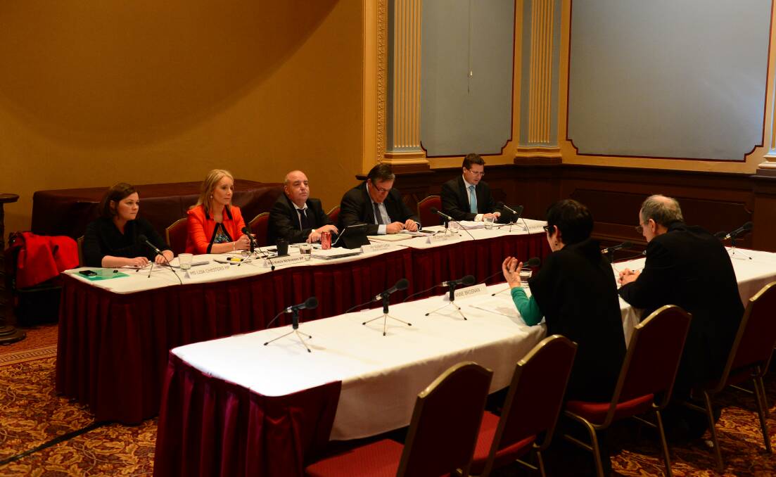 DISCUSSION: The public hearing at The Capital on Wednesday. Picture: JIM ALDERSEY