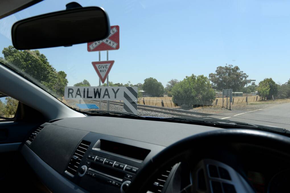 VISIBILITY: The view of the Southey Street railway crossing from inside a car. Pictures: JIM ALDERSEY