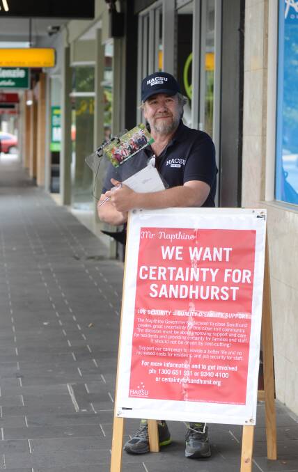 PLEA: Ross Muldoon is calling for certainty about Sandhurst's closure. Picture: JODIE DONNELLAN
