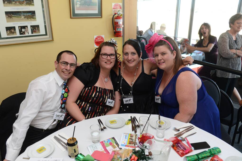 Ben and Jess Lee with Kelly Gould and Amanda Parker. Picture: JIM ALDERSEY
