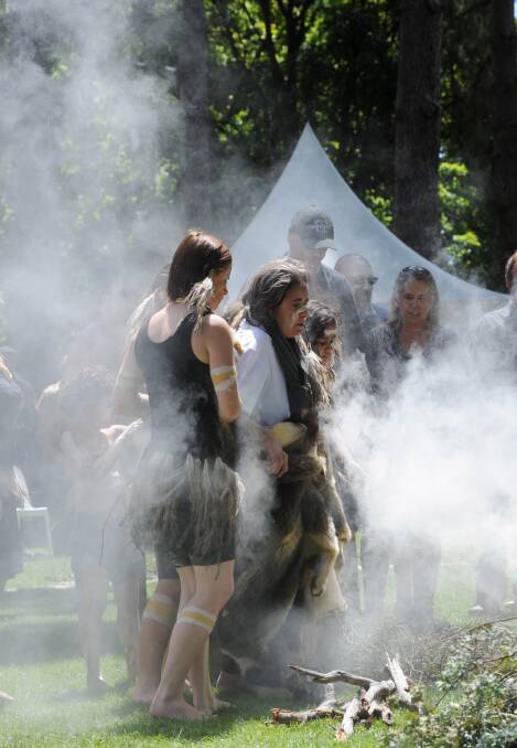 CELEBRATION: The Dja Dja Wurrung people celebrated their landmark native title settlement with an ceremony in Rosalind Park.  Picture: JODIE DONNELLAN 
