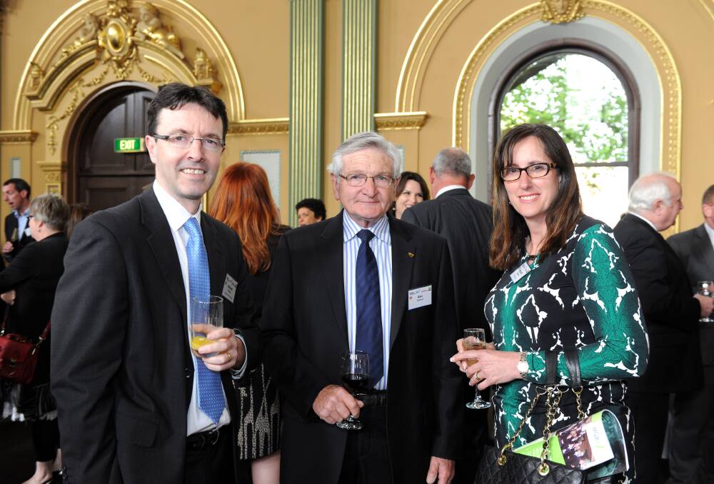 Michael Fleming, Alec Sander and Margaret O'Rourke. Picture: JODIE DONNELLAN