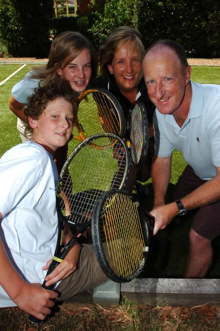 Andrew , Megan, Carmel and John Harrison will be heading down to the Australian Open. pic by Andrew perryman