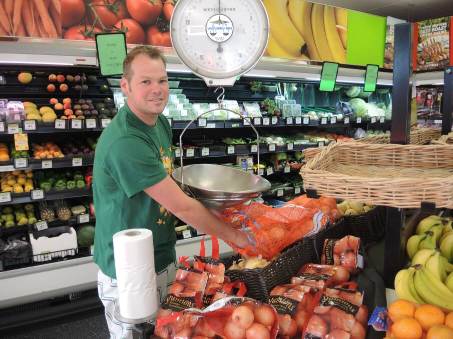 Foodworks employee Mick Hurley. Picture: MERRAN REED