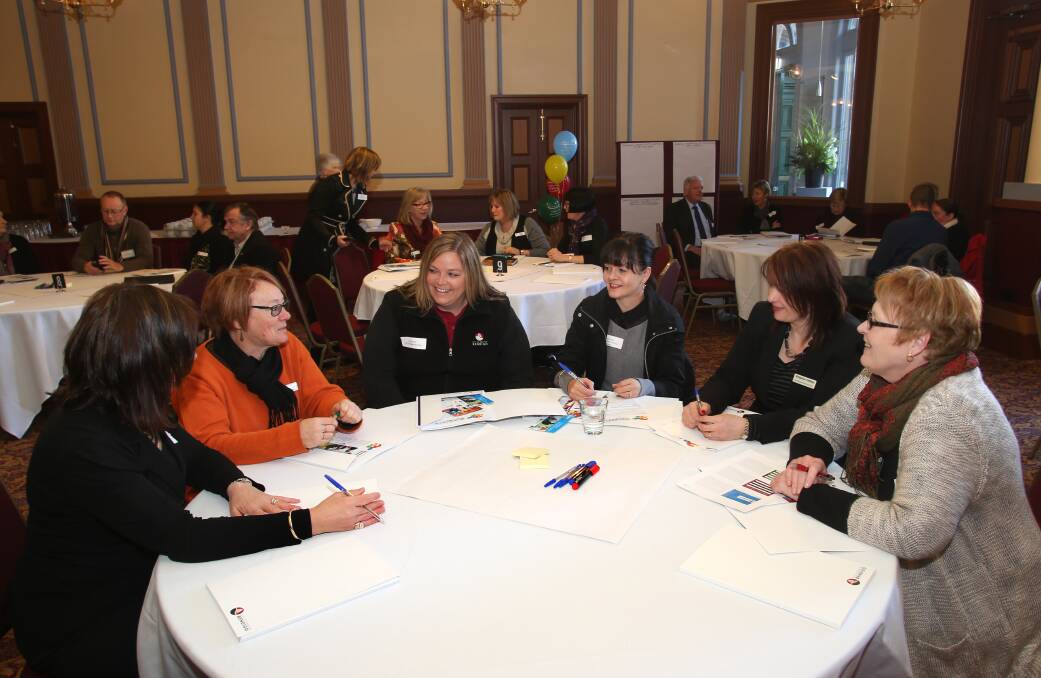 DISCUSSIONS: Stakeholders discuss the future of childcare in Bendigo. Picture: PETER WEAVING