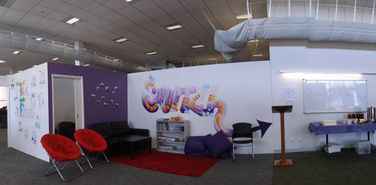 Crusoe College's SWITCh space, used to help teenagers re-engage with their schooling. Picture: CONTRIBUTED
