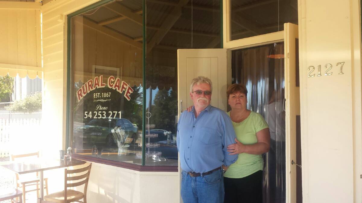 OPENING UP: Shane and Elizabeth McGrath have opened a new cafe in Redesdale. Picture: CONTRIBUTED