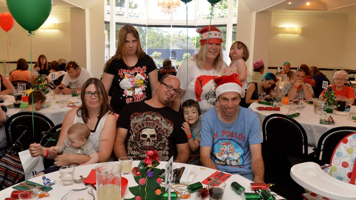 CELEBRATION: Families enjoy the Bendigo Community Christmas Lunch. Picture: JODIE DONNELLAN