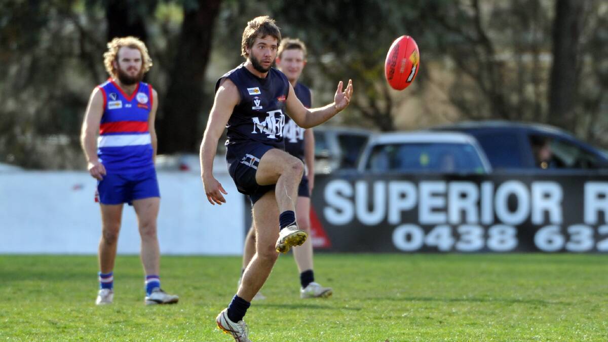 GOALKICKER: Mount Pleasant's Shaun Young will play a key role in the Blues attack against Colbinabbin. 