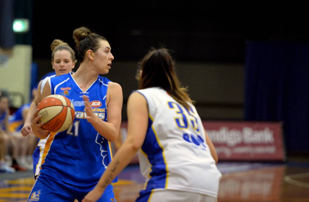 KEY PLAYER: Bendigo Lady Braves centre Alex Bunton toured the US with the Australian Opals squad in May. 