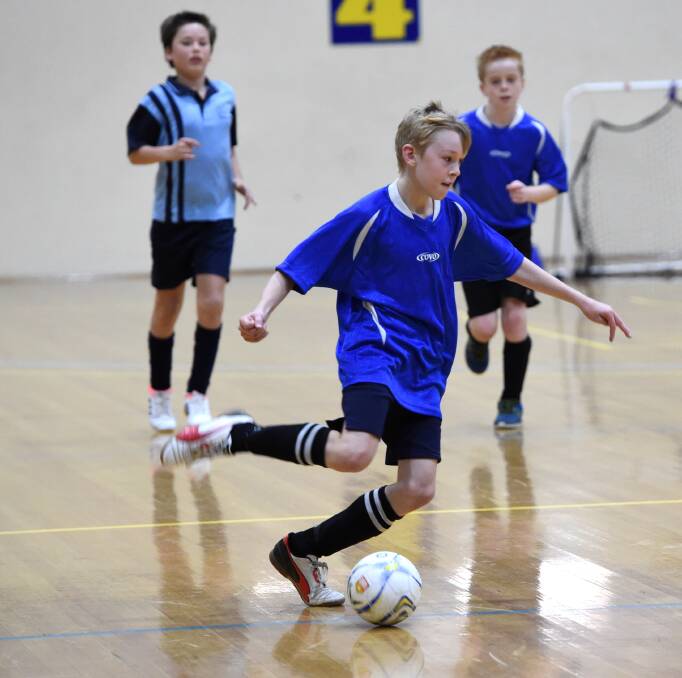 Students have ball at Futsal 