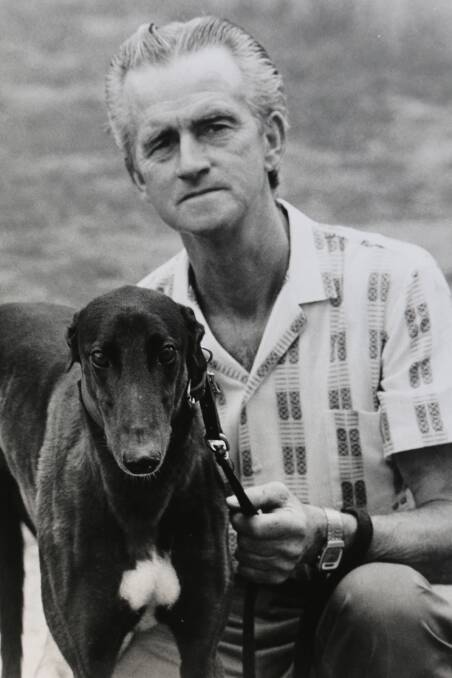 Trainer Dudley Lowndes and Barney. 