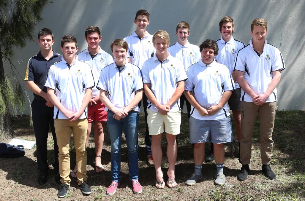 Some of Bendigo Senior Secondary College's cricket stars to play in Tuesday's SSV finals. 