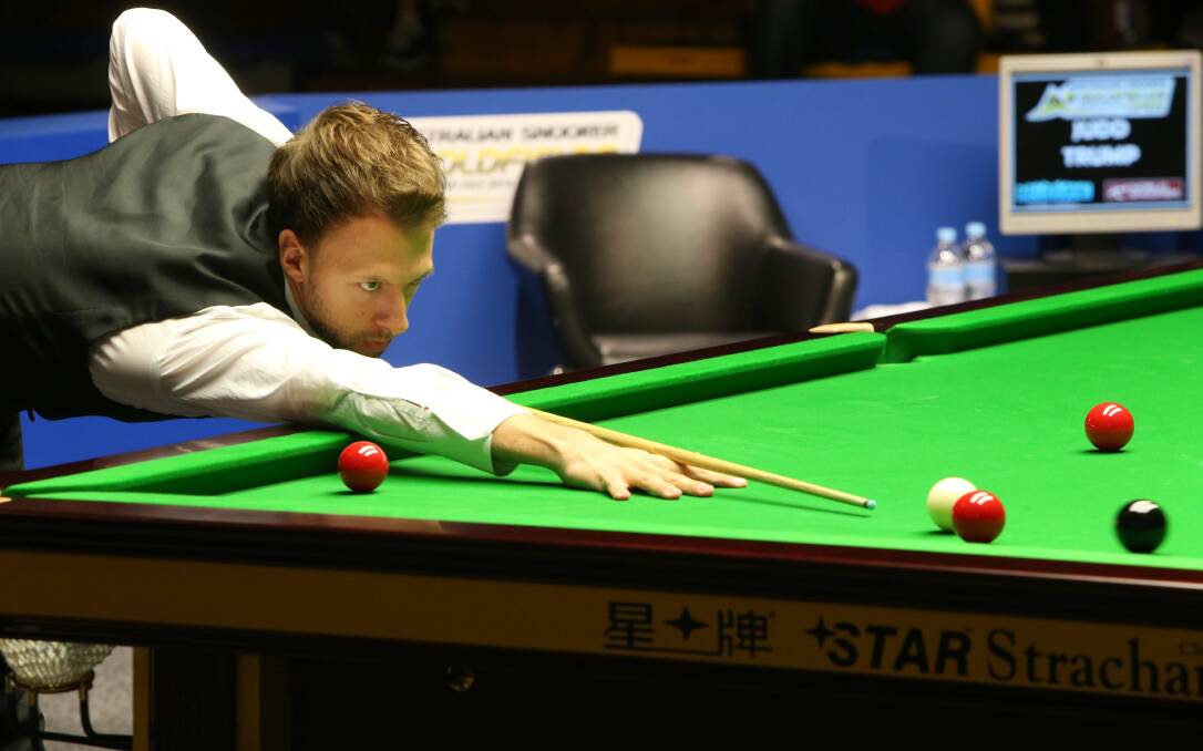 WELL PLAYED: England's Judd Trump scored a 6-3 victory in the semi-final clash with Xiao Guodong to reach Sunday's grand final of the $500,000 Snooker Australia Goldfields Open at Bendigo Stadium. Picture: PETER WEAVING