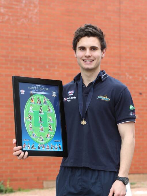 AWARD WINNER: Bendigo Pioneers onballer Jacob Chisari was in a four-way tie for the Morrish Medal and earned selection in the TAC Cup Team of the Year in 2013. Picture: PETER WEAVING 
