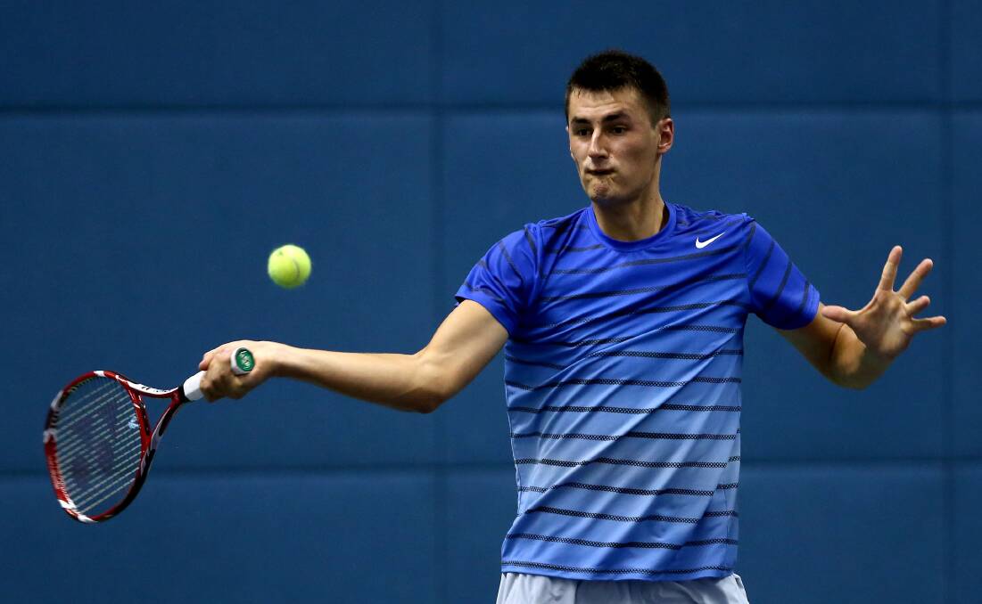 FOCUSED: Bernard Tomic is aiming to be a lot more disciplined off the tennis court. Picture: GETTY 