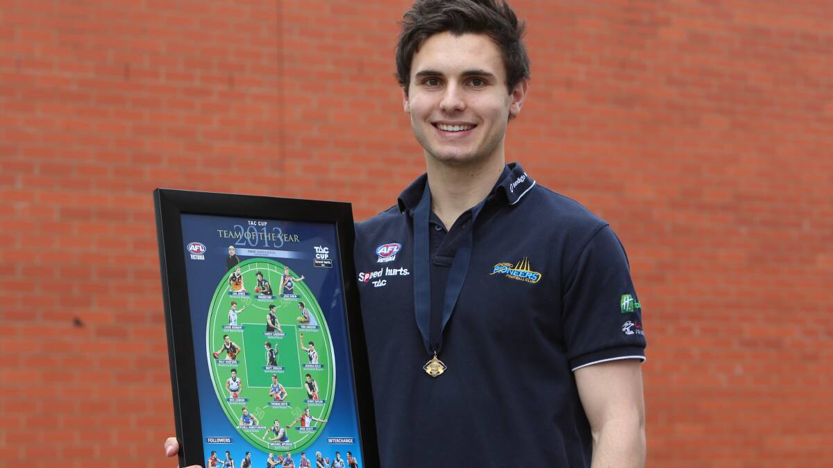 Jacob Chisari capped a superb 2013 season by being one of four joint winners of the Morrish Medal and being selected in the TAC Cup Team of the Year. 