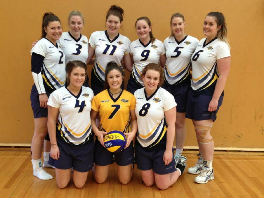 Bendigo's women's team earned a bronze medal at the Victoria Country volleyball titles. Picture: CONTRIBUTED 