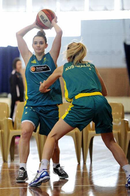TALENT: Tessa Lavey at an Australian training camp in June. Picture: CANBERRA TIMES
