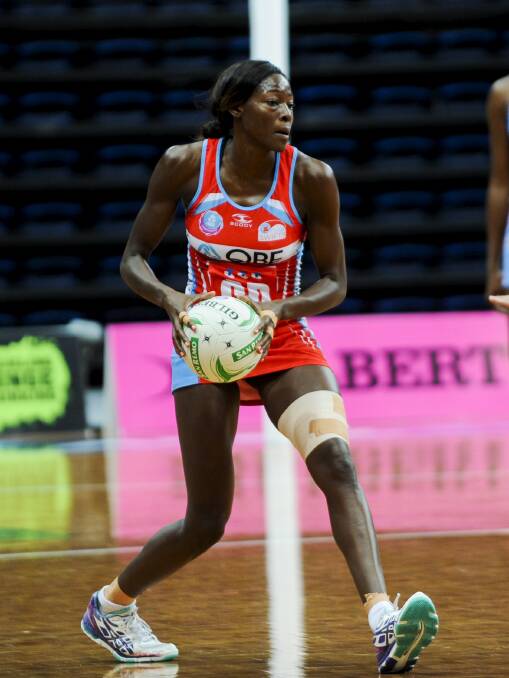 Sonia Mkoloma in action for the NSW Swifts. Picture: FAIRFAX