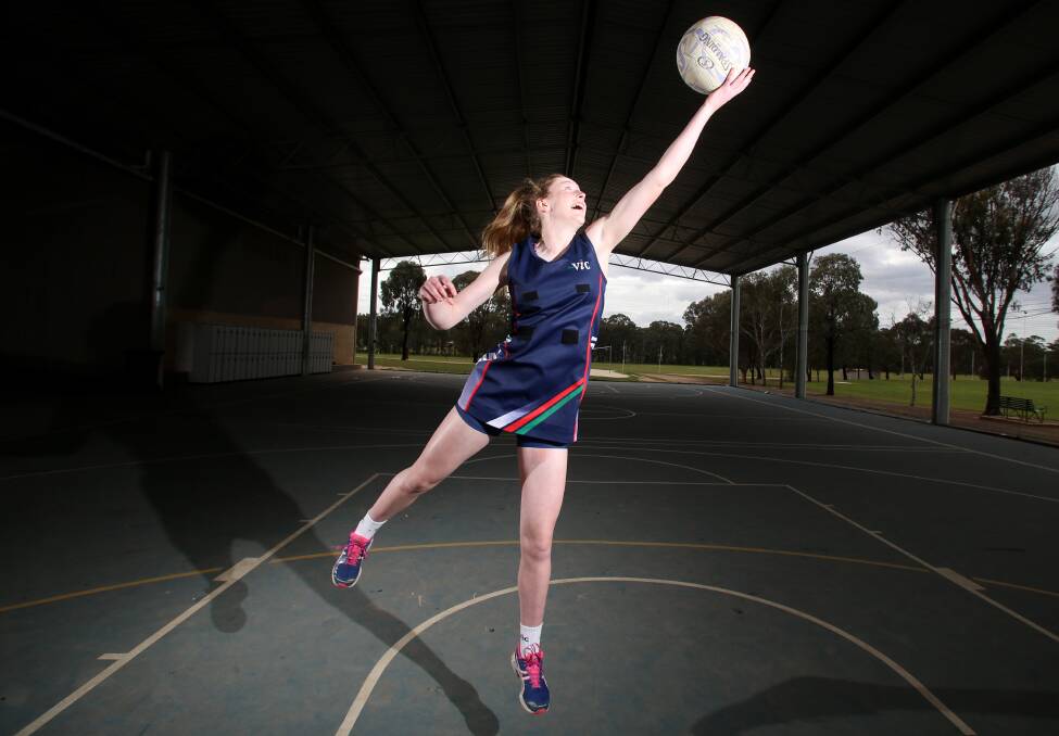 LONG REACH: Imogen Sexton impressed at the School Sport Australia national 15-and-under netball carnival. Picture: GLENN DANIELS