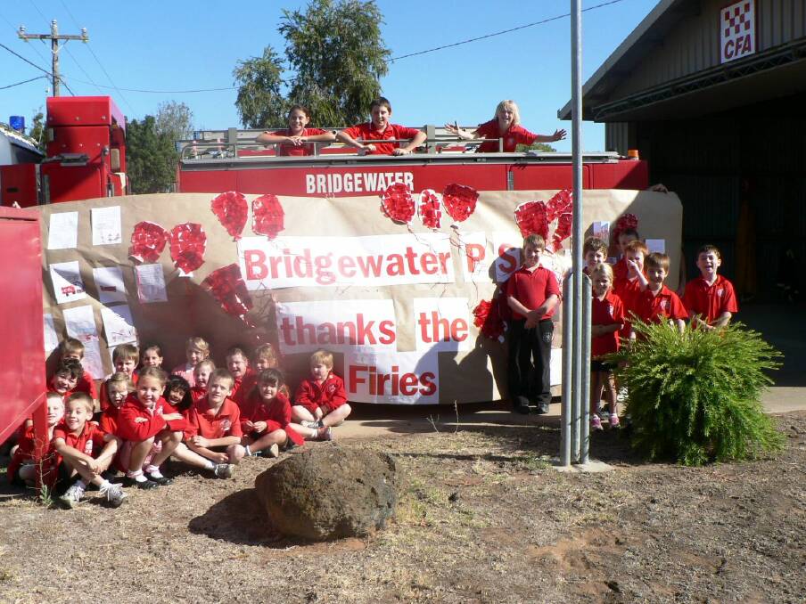 Bridgewater Primary School supported National Red Balloon Day. Picture: SUPPLIED