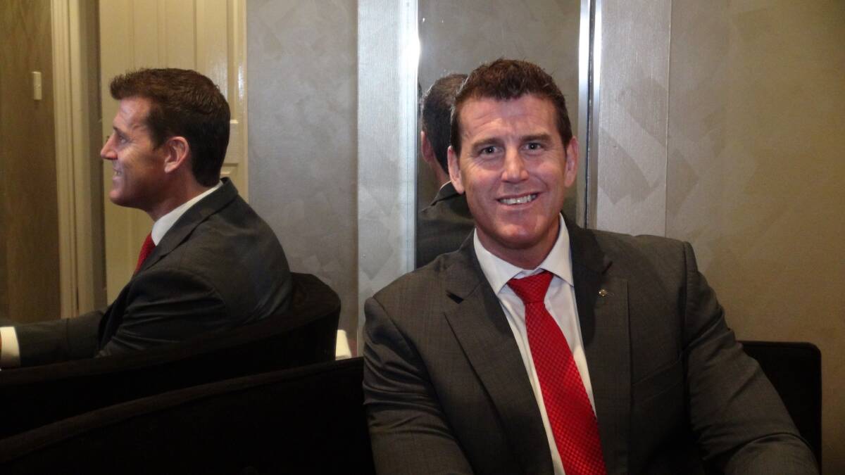LEADER: Ben Roberts-Smith spoke at the Bendigo Business Council's Leadership Lunch. Picture: LEIGH SHARP