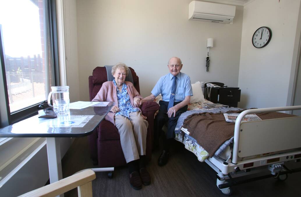 Residents Marie and Les Pickering. Picture: PETER WEAVING