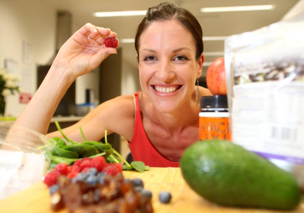 HEALTHY: Amy Holmes talks about super foods. Picture: GLENN DANIELS