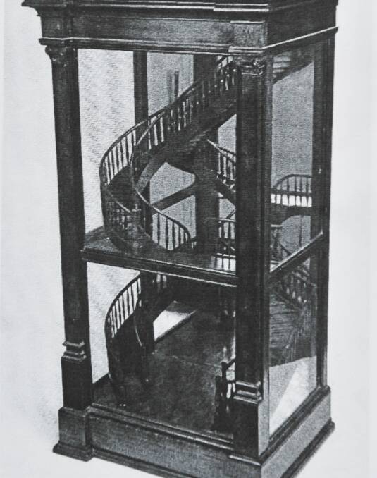 HISTORIC: The model staircase crafted by Heinrich Munzel. 