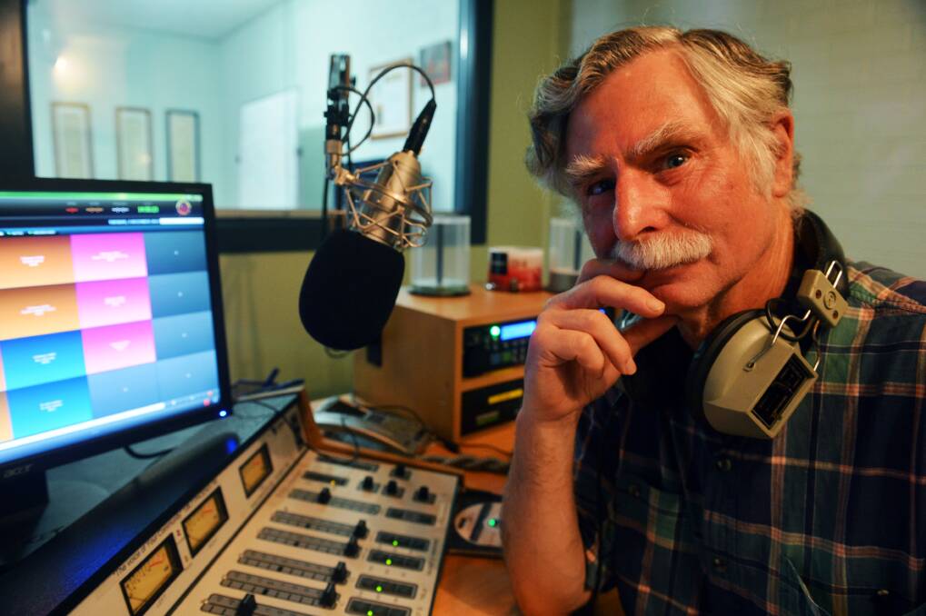 MAKING HIS MARK: Philip Beer in the studio at Phoenix FM. Picture: BRENDAN McCARTHY