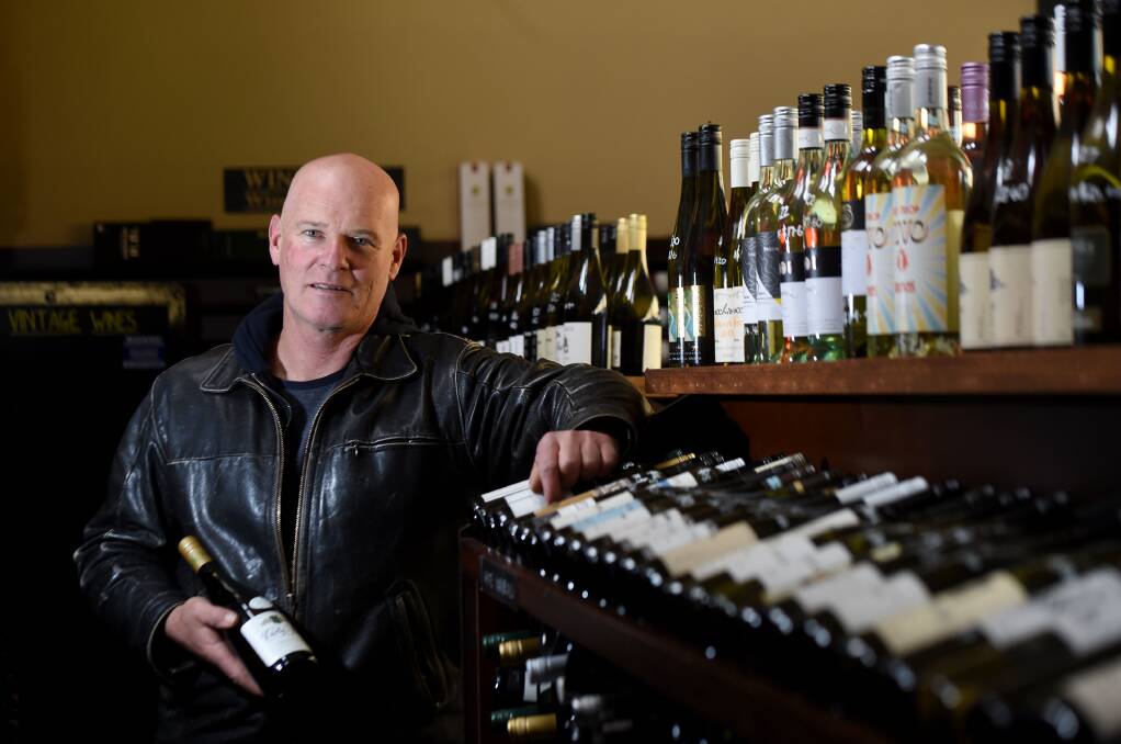 LOCAL: Wine Bank's Mark Coffey is backing Aussie Wine Month. Picture: JODIE WIEGARD