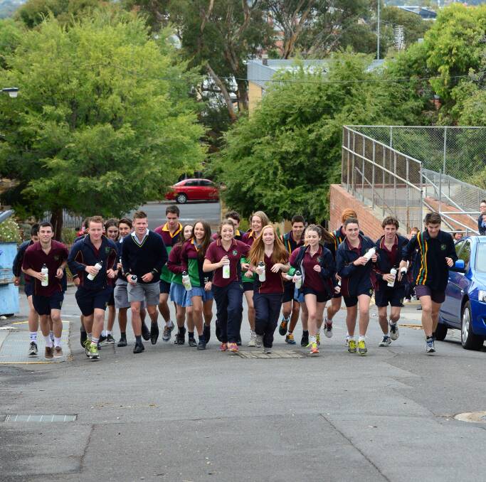 RUN: Catholic College students will participate in a run. Picture: JIM ALDERSEY