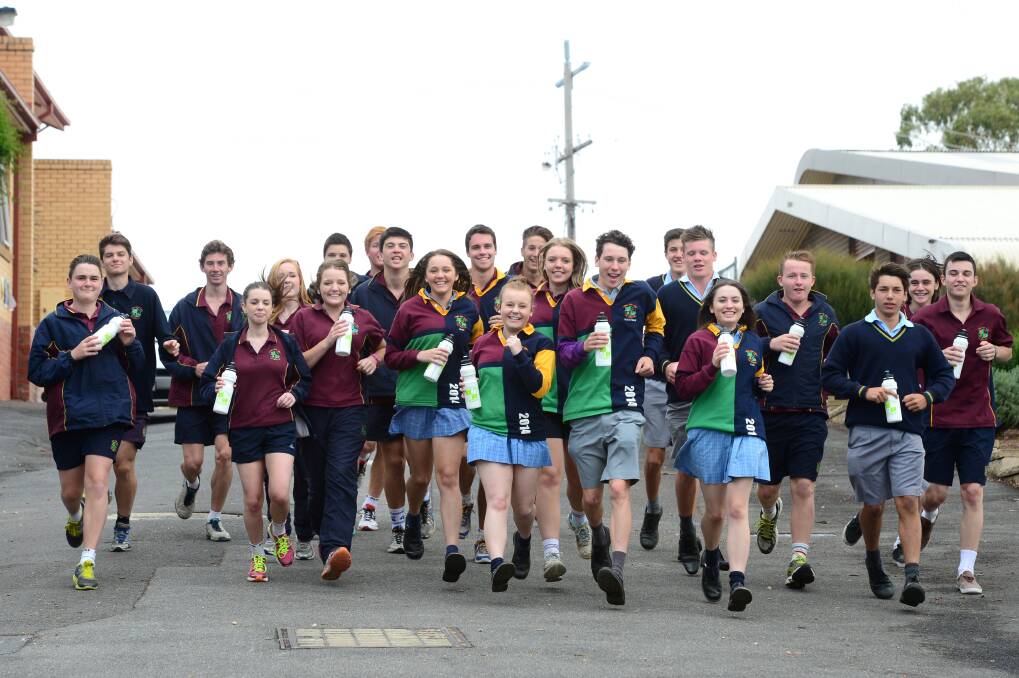 RUN: Catholic College students will participate in a run. Picture: JIM ALDERSEY