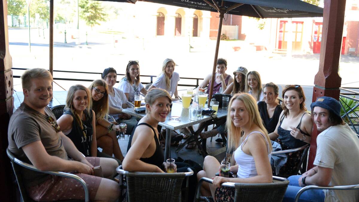 Star Bar Staff enjoy a Sunday out at the Rifle Brigade Hotel. Picture: LIZ FLEMING