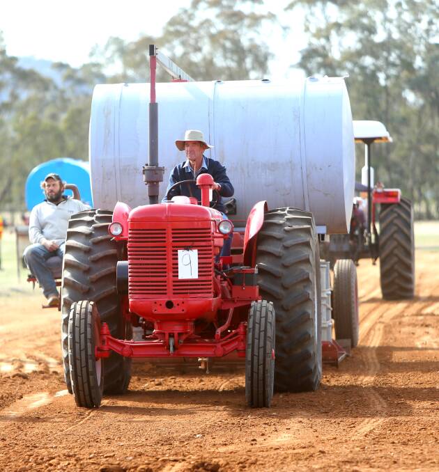 The tractor pull was a popular event. 