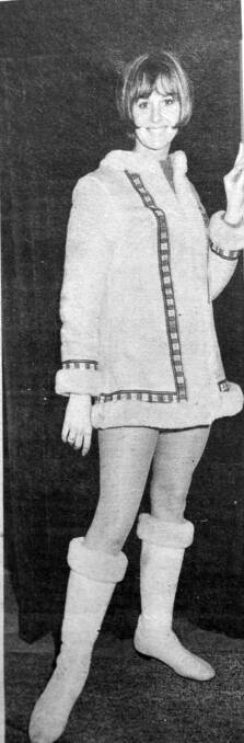 Entertainer Yvonne Barrett in her fur-trimmed everything.