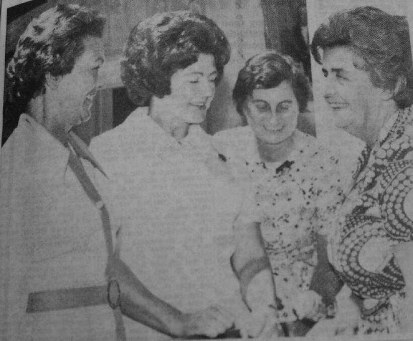 Bendigo District Council of Mothers Clubs Mrs Rusbridge, Mrs Twitt, Mrs  Pierce and Mrs Torpey.
