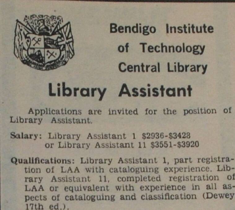 1969 Jobs vacant from the classifieds ~ check out the salary here.