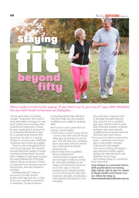 Bendigo Seniors Fifty Five+ Magazine 2014