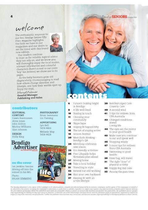 Bendigo Seniors Fifty Five+ Magazine 2014