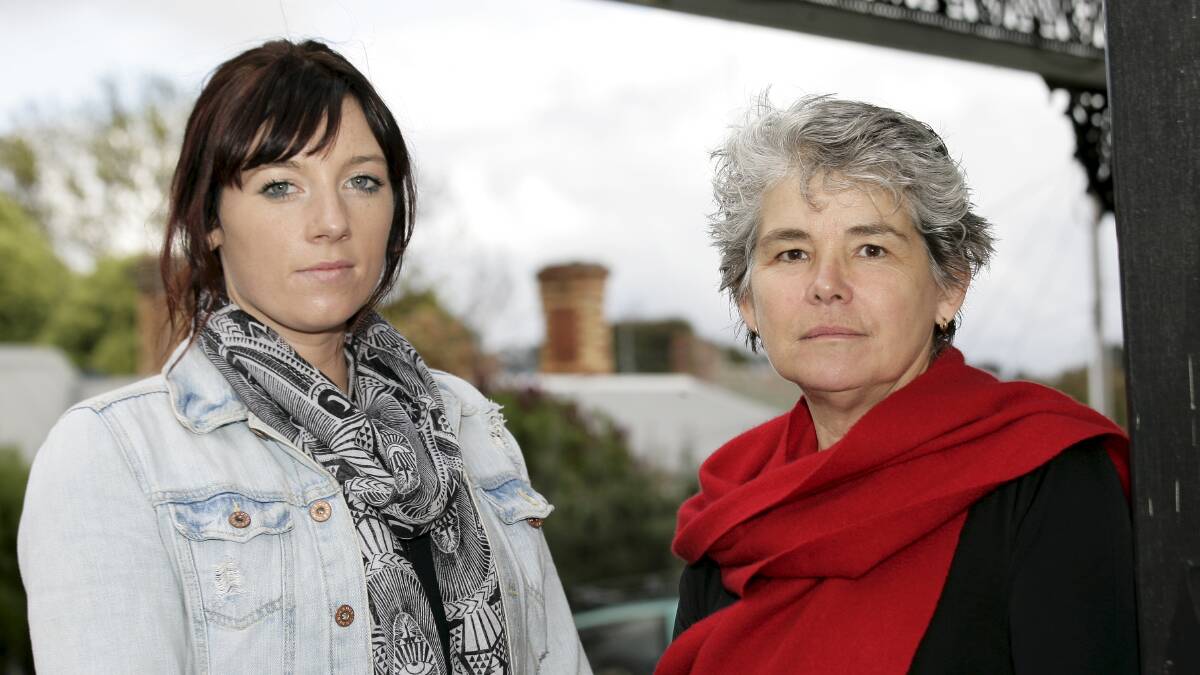 WRISC Family Violence Support worker Asha Milne and executive officer Libby Jewson.
