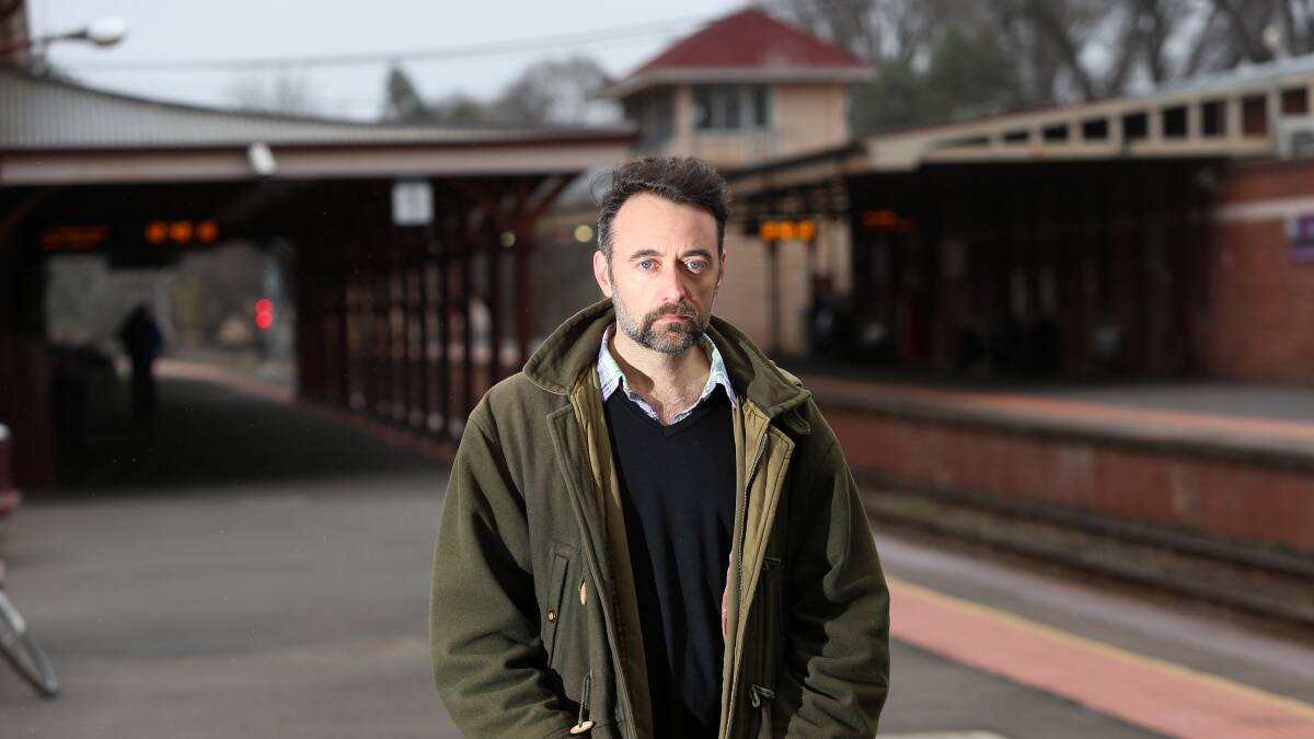 Frustrated: Castlemaine residents, such as Josh Meadows, are upset with changes to rail services. Picture: GLENN DANIELS