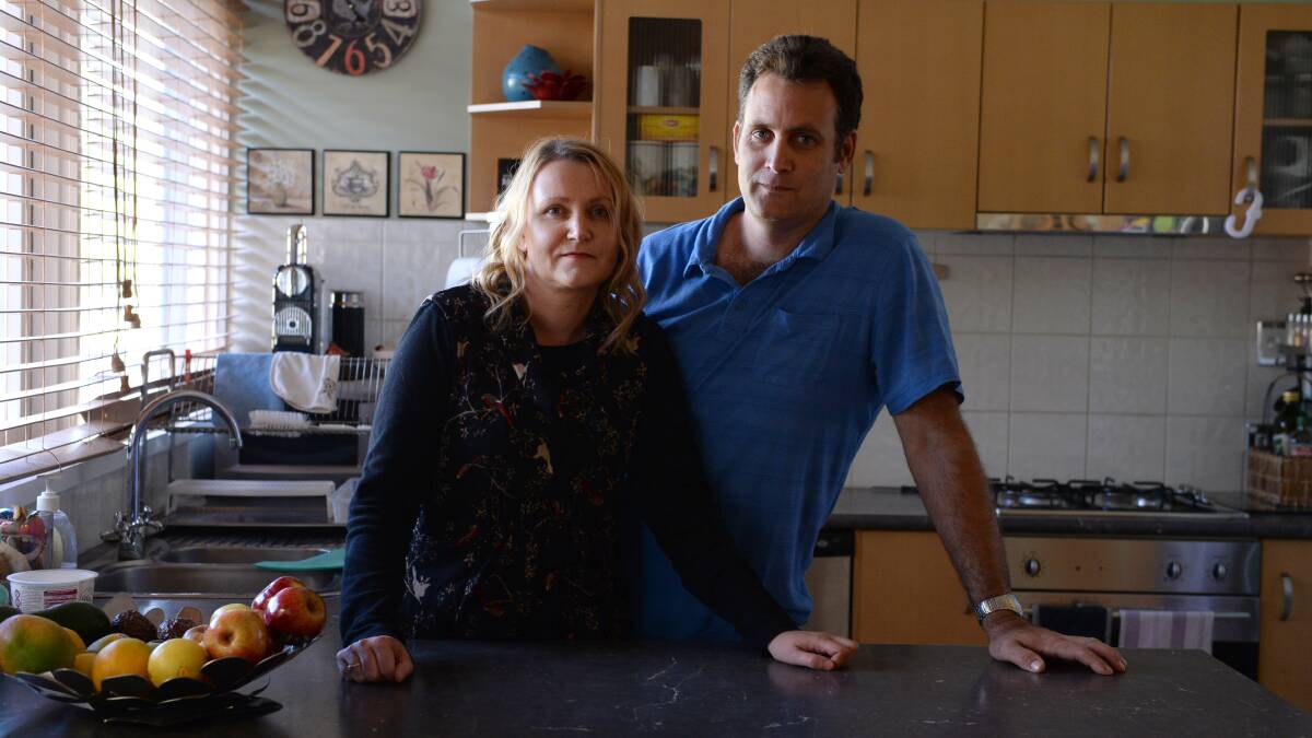 Carolyn and Michael O'Sullivan in their home last week. Picture: JIM ALDERSEY
